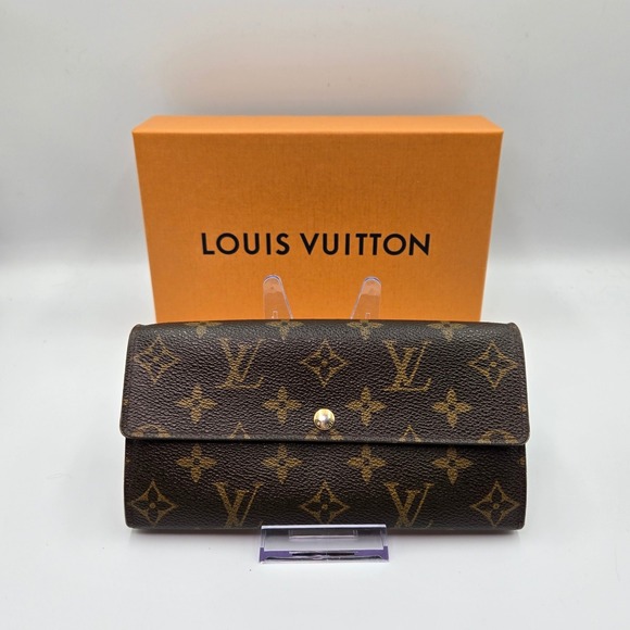Louis Vuitton Handbags - Louis Vuitton Monogram Canvas‎ Wallet Brown Designer Made in Spain